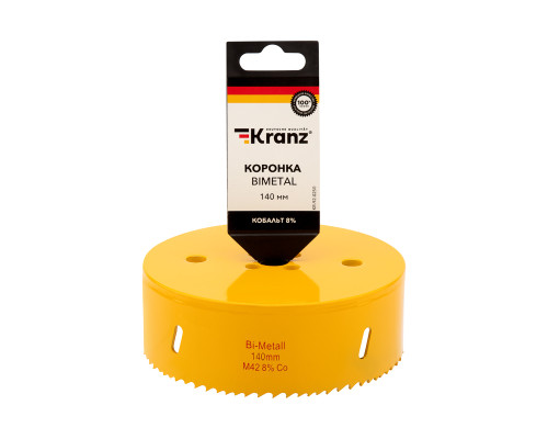 Коронка по металлу биметаллическая (Bimetal) 140мм KRANZ