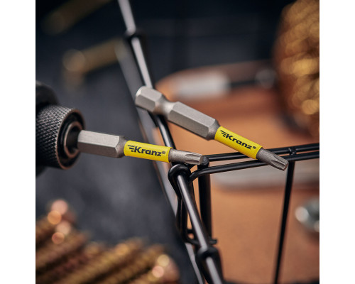Бита для шуруповерта Torx T15х50 мм (2 шт./уп.) KRANZ