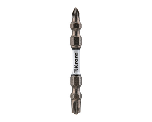 Бита для шуруповерта PZ/FL1 x PZ/FL2х65 мм (2 шт/уп) KRANZ