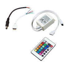 LED RGB контроллер инфракрасный (IR) 12 V/6 A инфракрасный (IR) LAMPER