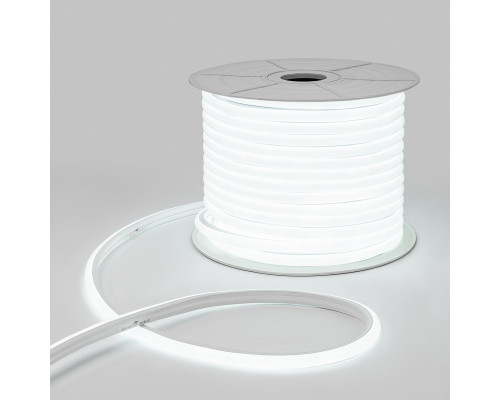 Гибкий неон 16х16мм форма D 144 LED/м БЕЛЫЙ 230В бухта 50м (c комплектом подключения) NEON-NIGHT