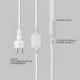 Гибкий неон диаметр 16мм круглый 144 LED/м ТЕПЛЫЙ БЕЛЫЙ 230В бухта 50м (с комплектом подключения) NEON-NIGHT