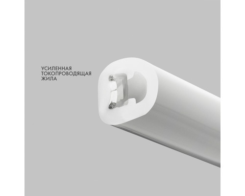 Гибкий неон диаметр 16мм круглый 144 LED/м ТЕПЛЫЙ БЕЛЫЙ 230В бухта 50м (с комплектом подключения) NEON-NIGHT