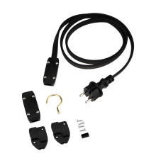 Блок питания для подключения двухжильной гирлянды Belt-light (шнур питания 1,5м с вилкой, 2 коннектора, заглушка) NEON-NIGHT