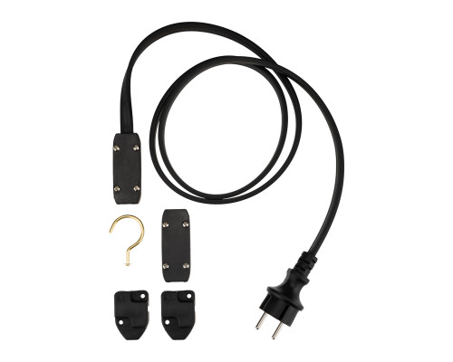 Блок питания для подключения двухжильной гирлянды Belt-light (шнур питания 1,5м с вилкой, 2 коннектора, заглушка) NEON-NIGHT