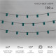 Гирлянда Belt-Light 5 жил, 100м, шаг 15см, 667 патронов, E27, IP65, серый провод NEON-NIGHT