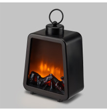 Светодиодный камин Лофт с эффектом живого огня 17х10х24,5 см, с USB, черный NEON-NIGHT