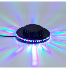 Диско-лампа Летающая тарелка 48 LED, черный корпус, 230В NEON-NIGHT