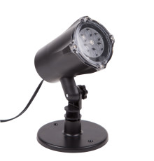 LED проектор, белые снежинки, 230В