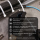 Стяжка кабельная нейлоновая 500x7,6мм, белая (100 шт/уп) PROconnect