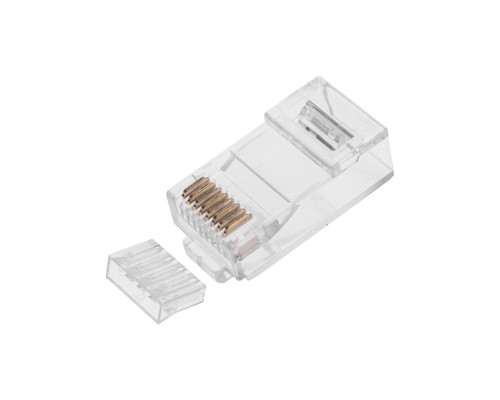 Разъем RJ-45(8P8C) под витую пару, UTP, CAT 6, с вставкой REXANT