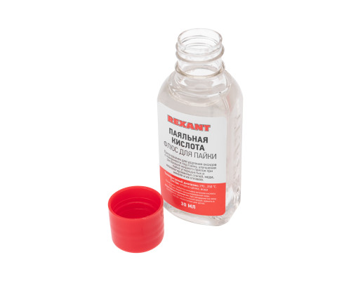 Флюс для пайки, ПАЯЛЬНАЯ КИСЛОТА, 30мл, блистер REXANT