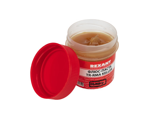Флюс для пайки, паста TR-RMA KELLER, 20мл, банка REXANT