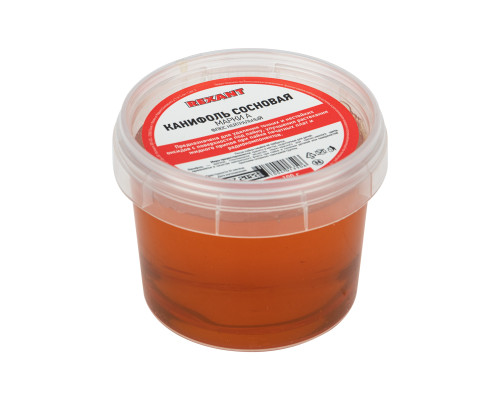 Канифоль сосновая, флюс НЕЙТРАЛЬНЫЙ, марка А, 100г, банка REXANT
