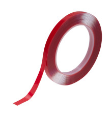Двухсторонний скотч, акриловая основа, прозрачный, 9мм, ролик 5м REXANT
