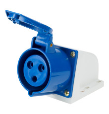 Розетка 123 стационарная 2Р+РЕ 32А 220В IP44 REXANT