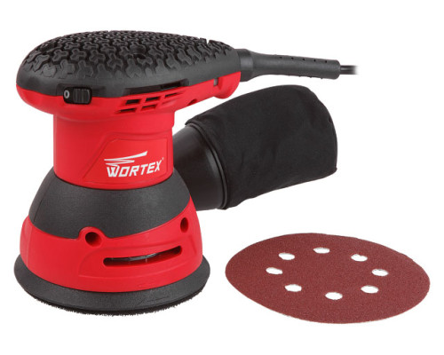 Эксцентриковая шлифмашина WORTEX RS 1235 E в кор. 320 Вт, 125 мм, 6000 - 13000 об/мин