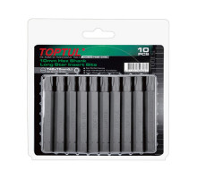 Насадка TORX T20 75мм LONG 10шт блистер TOPTUL (FSEB1220G)