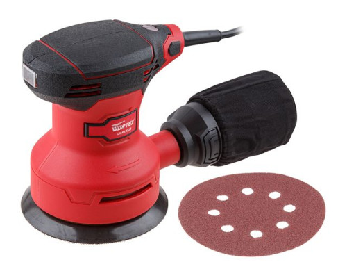 Эксцентриковая шлифмашина WORTEX LX RS 1225 в кор. 240 Вт, 125 мм, 12000 об/мин