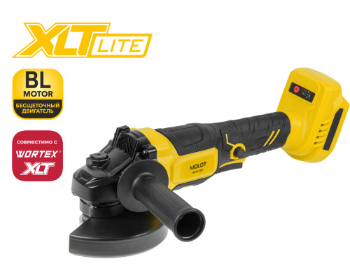 Шлифмашина угловая аккумуляторная MOLOT MCAG 1812 XLT Lite SOLO