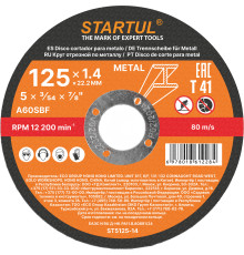 Круг отрезной 125х1.4x22.2 мм для металла STARTUL STANDART