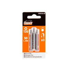 Насадка TORX T20 50мм 3шт GEPARD (GP3510-50)