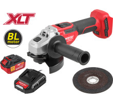 Аккум. углошлифмашина WORTEX CAG 1812-2 E в кор. XLT SET БЕСЩЕТ., 18 В, 125 мм, 3000-8500 об/мин