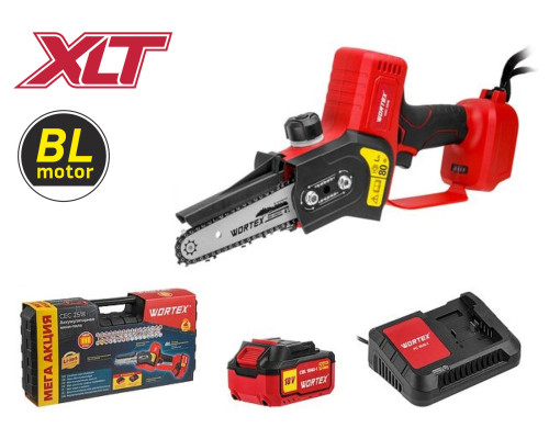 Аккум. мини-пила WORTEX CEC 2518 ALL1 XLT в чем. ALL1 XLT SET БЕСЩЕТ., 18 В, 10 см, 1х4 А*ч