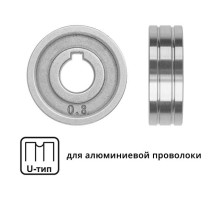Ролик подающий ф 30/10 мм, шир. 10 мм, проволока ф 0,8-1,0 мм (U-тип)