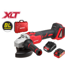 Аккум. углошлифмашина WORTEX CAG 1812 E в чем. ALL1 XLT SET БЕСЩЕТ., 18 В, 125 мм, 8000 об/мин, 1