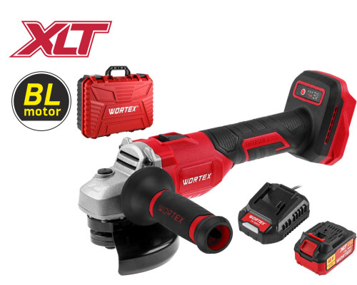 Аккум. углошлифмашина WORTEX LX CAG 1812-1 E в чем. ALL1 МЕГА АКЦИЯ БЕСЩЕТ., 18 В, 125 мм, 8000 об/м