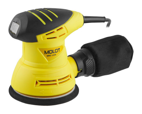 Эксцентриковая шлифмашина MOLOT MRS 1225 в кор. 250 Вт, 125 мм, 12000 об/мин