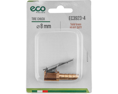 Наконечник для подкачки шин (елочка 8 мм, латунь) ECO