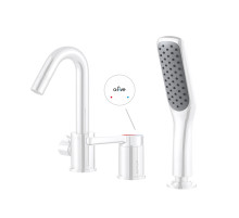 Смеситель для ванны (Lt) D35, серия Lotus белый, a-five
