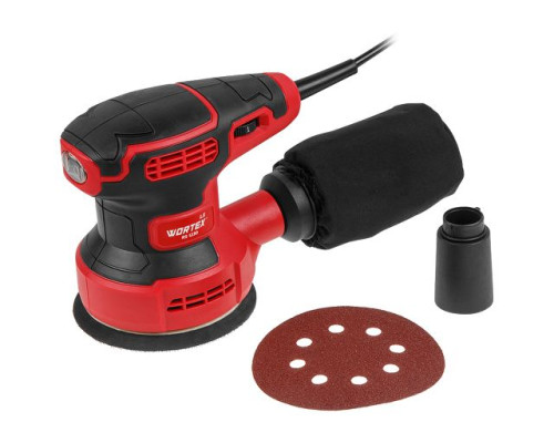 Эксцентриковая шлифмашина WORTEX LX RS 1230 в кор. 280 Вт, 125 мм, 6000-13000 об/мин