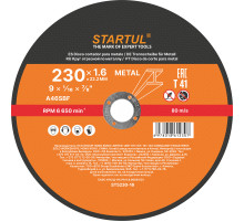 Круг отрезной 230х1.6x22.2 мм для металла STARTUL STANDART