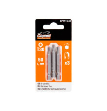 Насадка TORX T30 50мм 3шт GEPARD (GP3513-50)