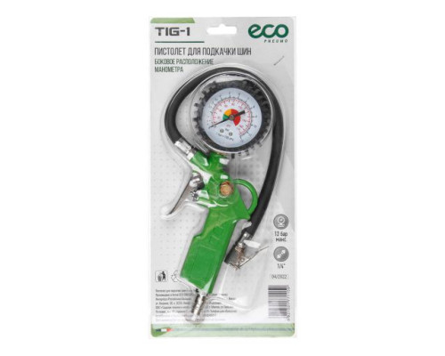 Пистолет д/подкачки шин ECO TIG-1 с манометром