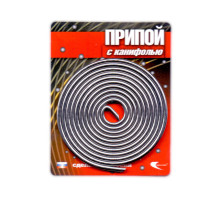 Припой ПОС 61 трубка, спираль ф2мм, с канифолью