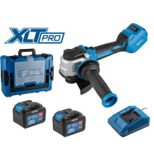 Аккум. углошлифмашина BULL CSG 1812-1 SR Xcase XLTpro 2x6 Ач БЕСЩЕТ, 125 мм, рег. об., 10 000 об/мин