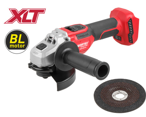 Аккум. углошлифмашина WORTEX CAG 1812-2 E в кор. XLT SOLO БЕСЩЕТ., 18 В, 125 мм, 3000-8500 об/мин