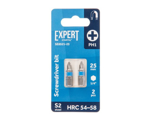 Насадка крестообразная PH1 25мм 2шт EXPERT STARTUL (SE8521-25)