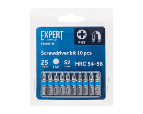 Насадка крестообразная PH1 25мм 10шт EXPERT STARTUL (SE8501-25)