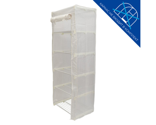UGT-R30 H190 WHITE Тент из армированного полиэтилена 135г/м2 для парника 70x50x190см. Цвет сетки белый. TM ФитоЛето
