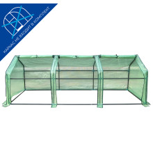 UGT-S33 L270 GREEN Тент из армированного полиэтилена 135г/м2 для парника 270x90x90см. Цвет сетки зеленый. TM ФитоЛето