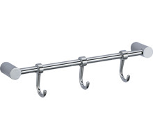 Планка VIKO с 3-мя крючками  255х58х40 (латунь) хром