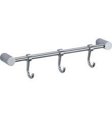 Планка VIKO с 3-мя крючками  255х58х40 (латунь) хром