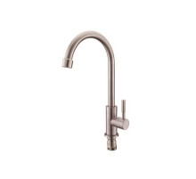 Смеситель VIKO  V-4400 , серебро, излив поворотный, нержавеющая сталь