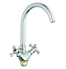 Смеситель G-lauf  QTZ4-A827 для кухни, хром, излив поворотный, цинковый сплав