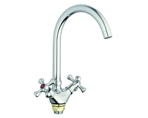 Смеситель G-lauf  QTZ4-A827 для кухни, хром, излив поворотный, цинковый сплав